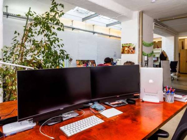 Büroarbeitsplatz mit Industrieflair in gemütlicher Hinterhoflage — Bild 3